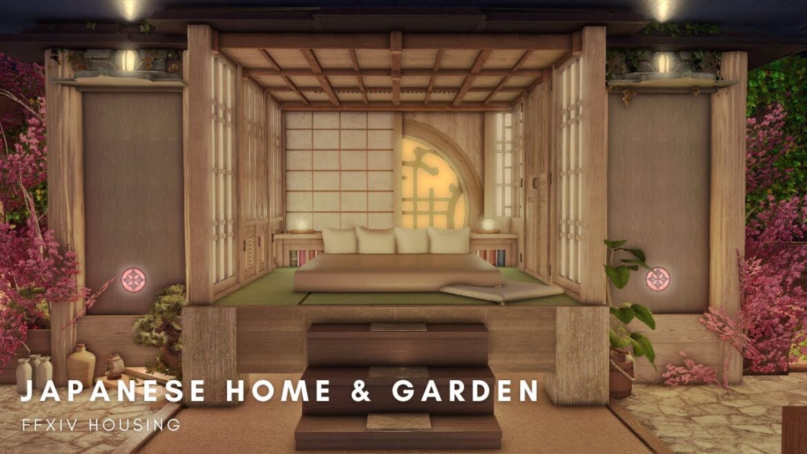 Japanese inspired tiny home & garden [Small] FFXIV Housing Design