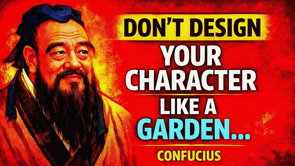 Never Design Your Character Like A Garden Where Anyone Can Walk | Confucius Wisdom Quotes About Life
