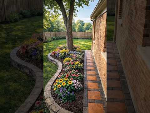 Beautiful Backyard Flower Bed Design Around a Tree | Garden Inspiration #gardendesign #backyardideas Beautiful Backyard Flower Bed Design Around a Tree | Garden Inspiration #gardendesign #backyardideas