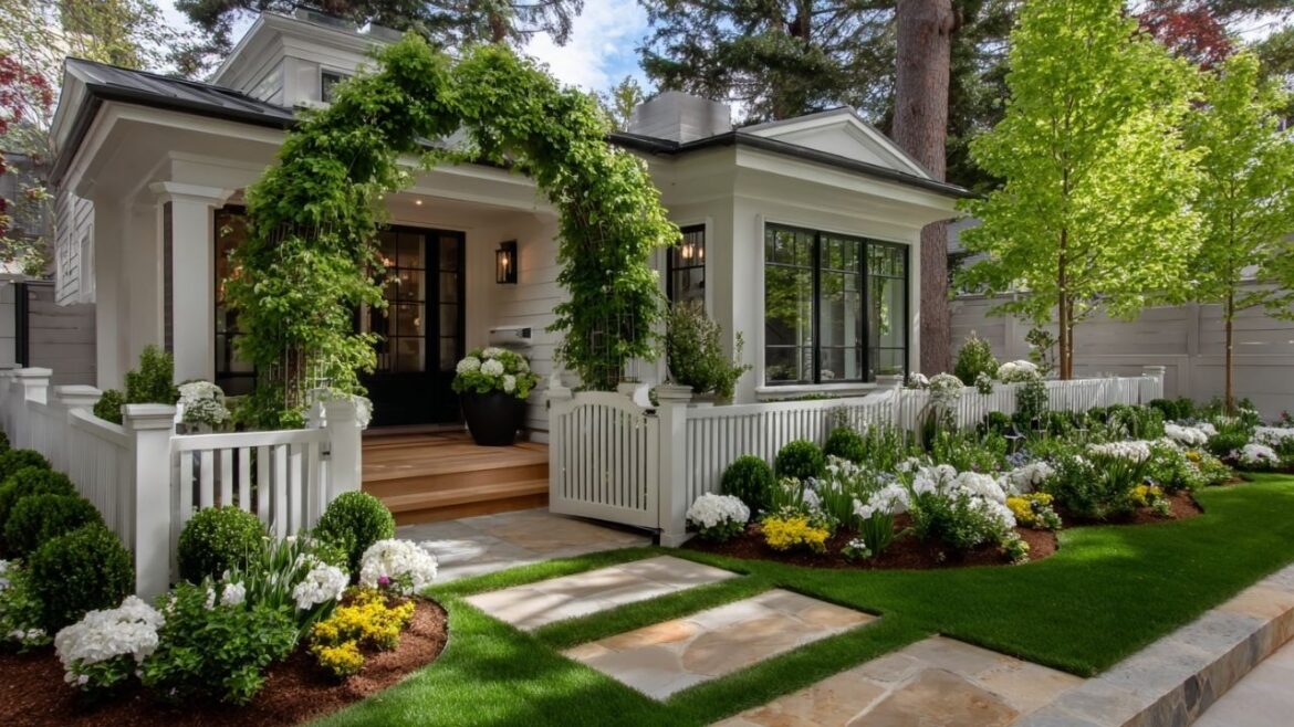 Tiny Front Yard Spring Decor | Beautiful Garden Gate & Flower Arch Ideas Tiny Front Yard Spring Decor | Beautiful Garden Gate & Flower Arch Ideas