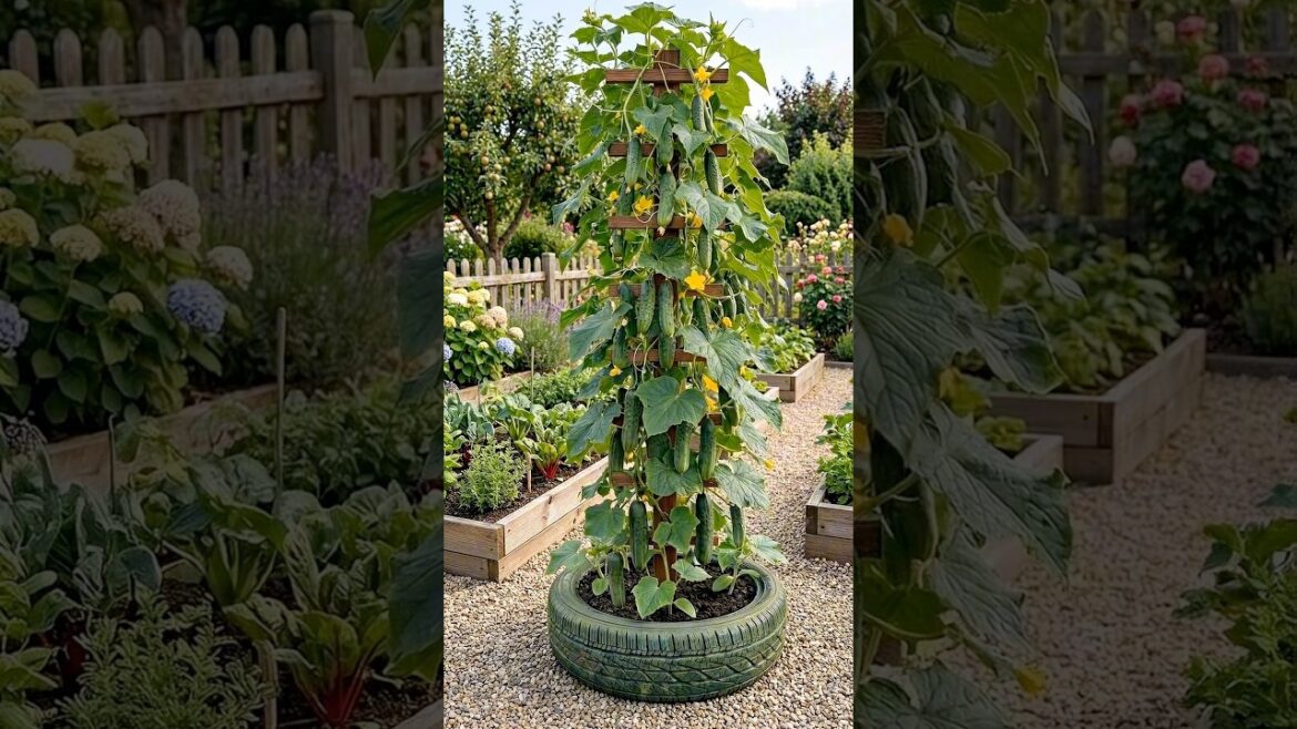 Grow 10x More Cucumbers in a Small Space! Brilliant Garden Idea