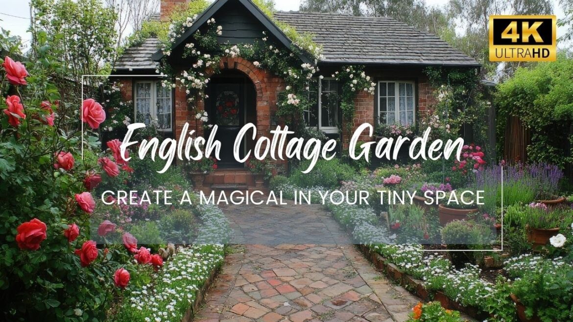 🌷🌻 Create a Magical English Cottage Garden in Your Tiny Space