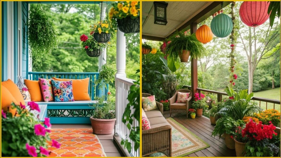 Front Door, back yard DIY a small Garden at home with and creative Ideas 💡