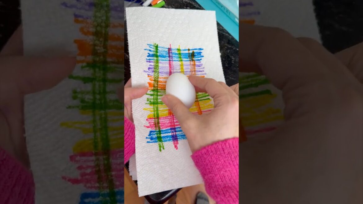 i used markers to dye easter eggs!