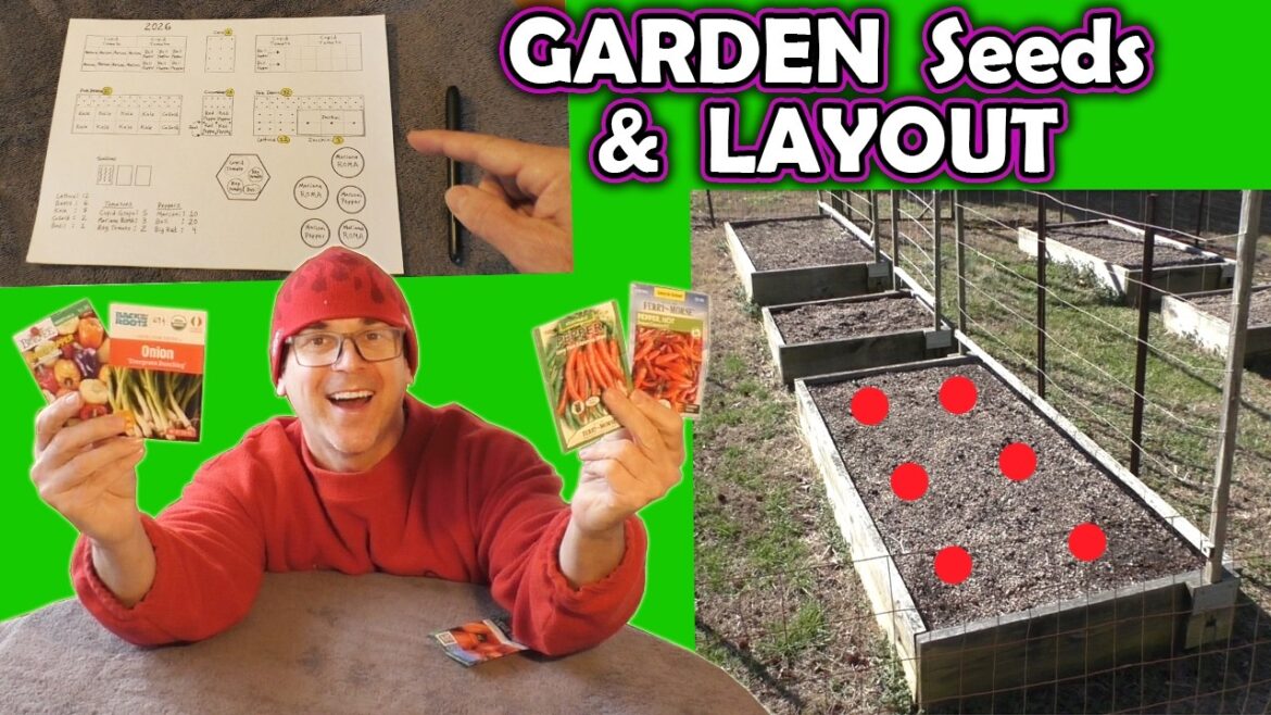 NEW! Garden Seeds and Layout for HUGE Food Supply