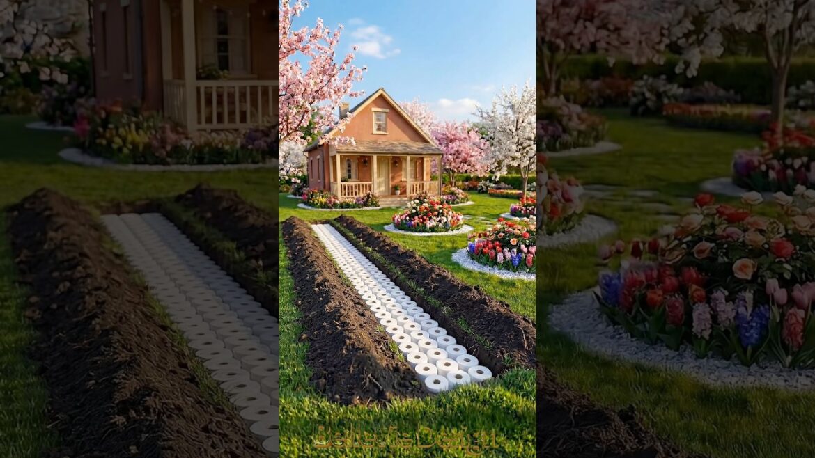 Planting Tulips in Toilet Paper Rolls… wait for the result 🌷