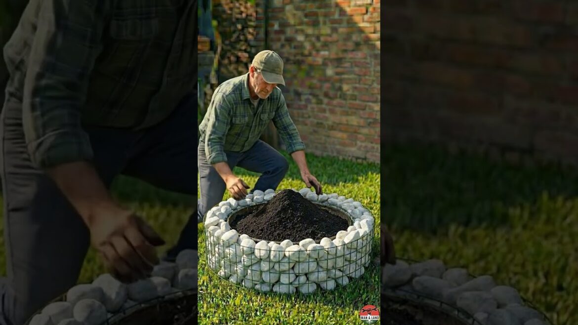 1 Day Backyard Makeover 🌿 From Trash to Flower Bed! #garden #gardening #diy