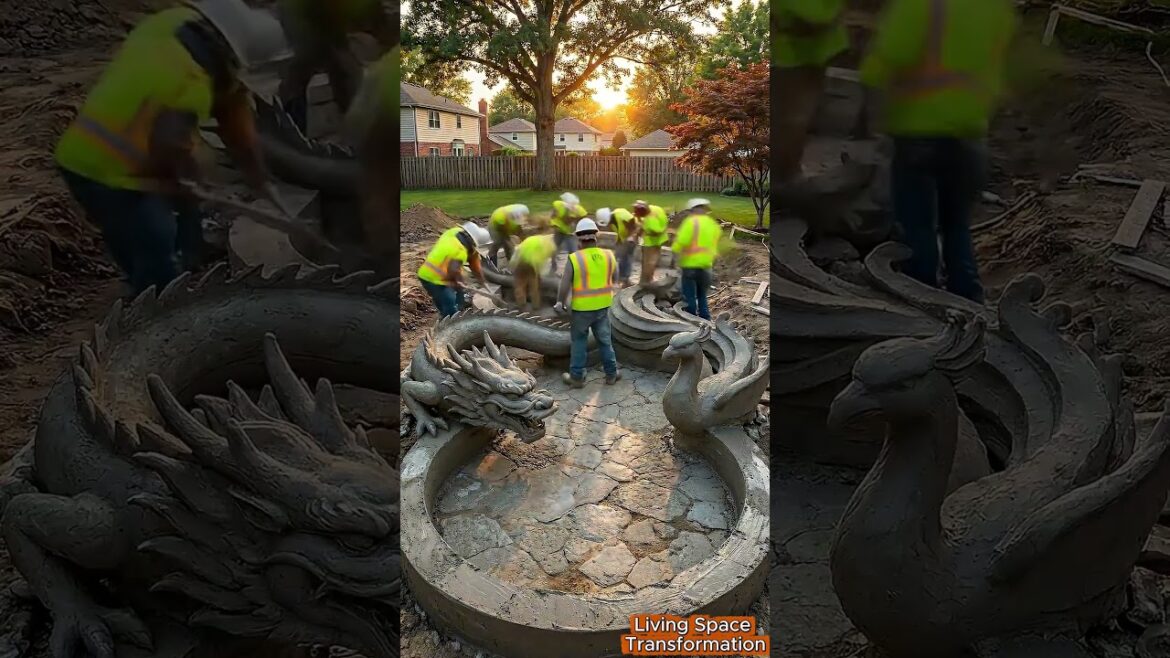 Amazing Backyard Transformation – Building a Dragon & Phoenix Koi Pond in an American Garden