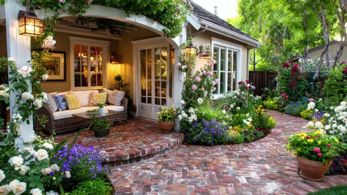 Brick Patio Garden Design – Classic Hardscape Ideas That Elevate Outdoor Entertaining! Brick Patio Garden Design – Classic Hardscape Ideas That Elevate Outdoor Entertaining!