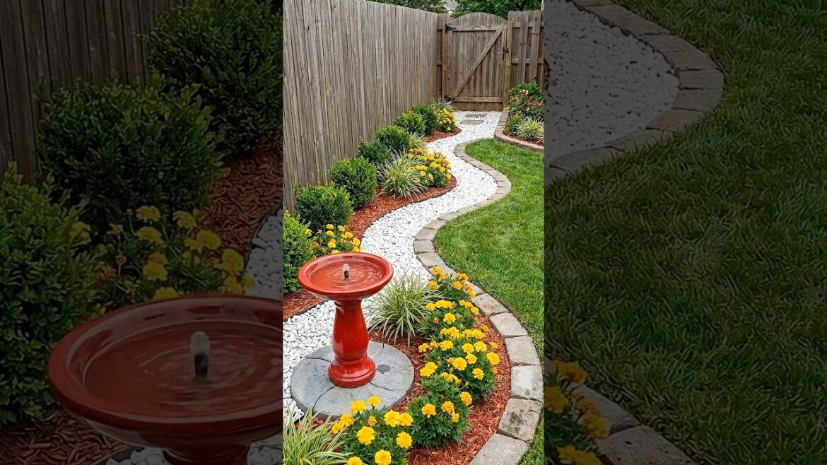 Beautiful Curved Backyard Garden Path | Simple Landscaping Idea