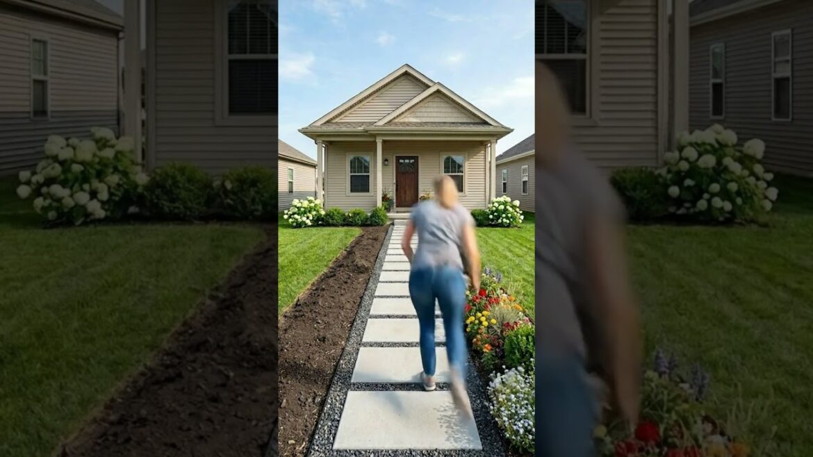 How to Build a Modern Front Yard Walkway with Flourishing Floral Borders πΏπ #gardeningsecrets #DIY How to Build a Modern Front Yard Walkway with Flourishing Floral Borders πΏπ #gardeningsecrets #DIY