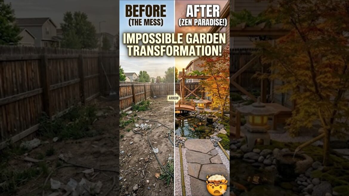 Backyard to Japanese Garden Transformation
