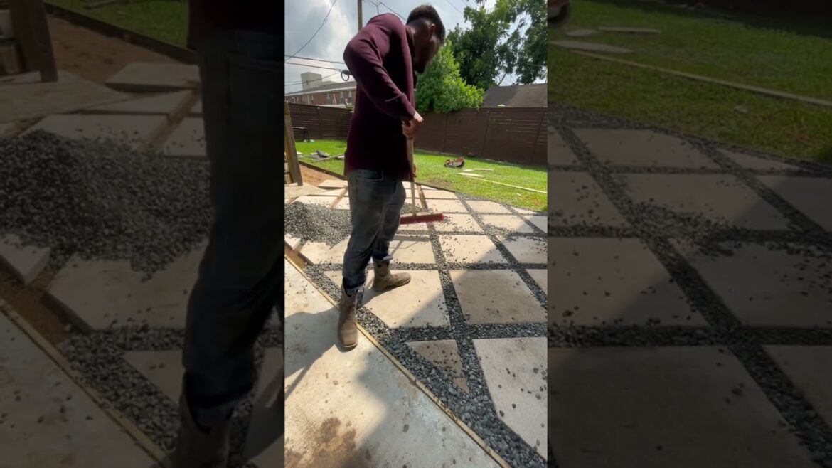 Laying A Backyard Patio (Diamond Cut Concrete)