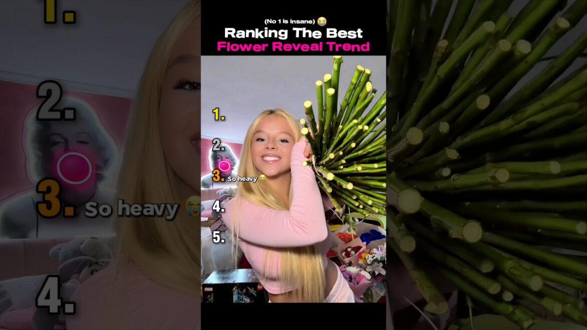 Ranking The BEST Flower Reveal Trend #shortsviral
