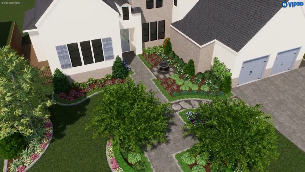 Front yard landscape