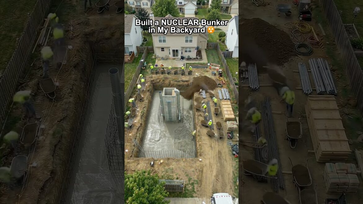 Built a Nuclear Bunker in My Backyard ☢️ Built a Nuclear Bunker in My Backyard ☢️