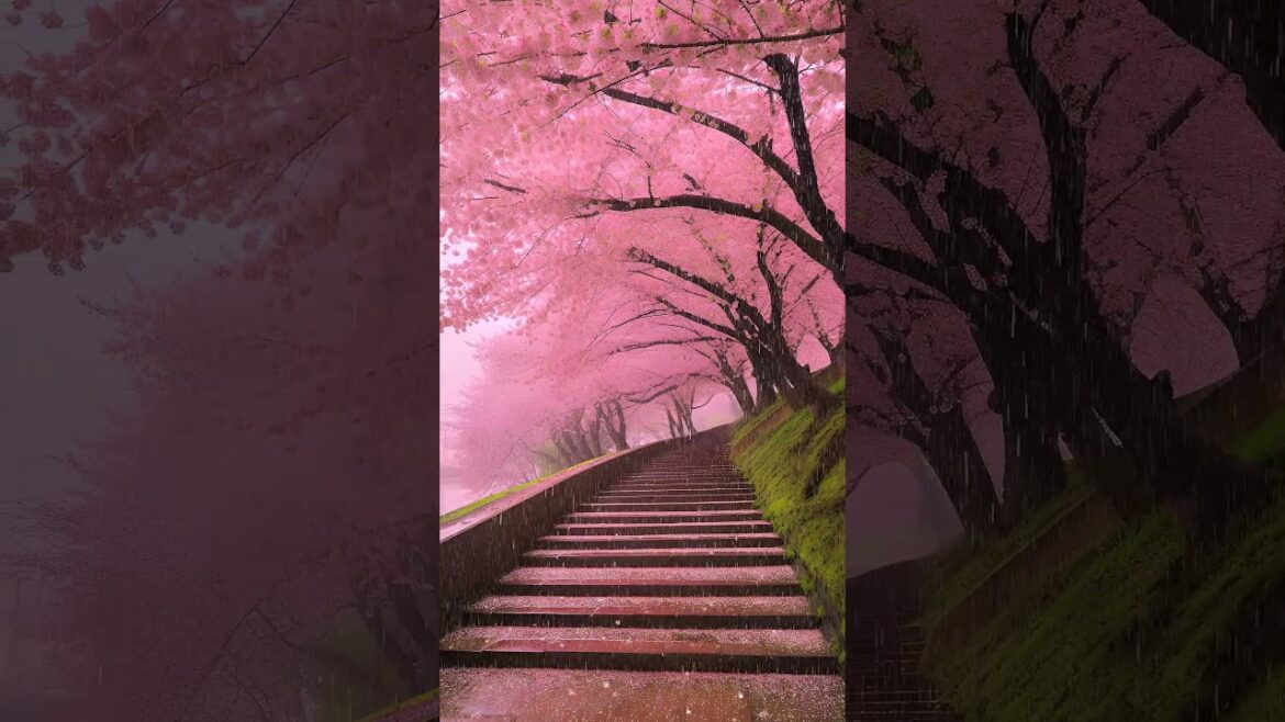 Beauty of Japanese Cherry Blossom Garden Beauty of Japanese Cherry Blossom Garden