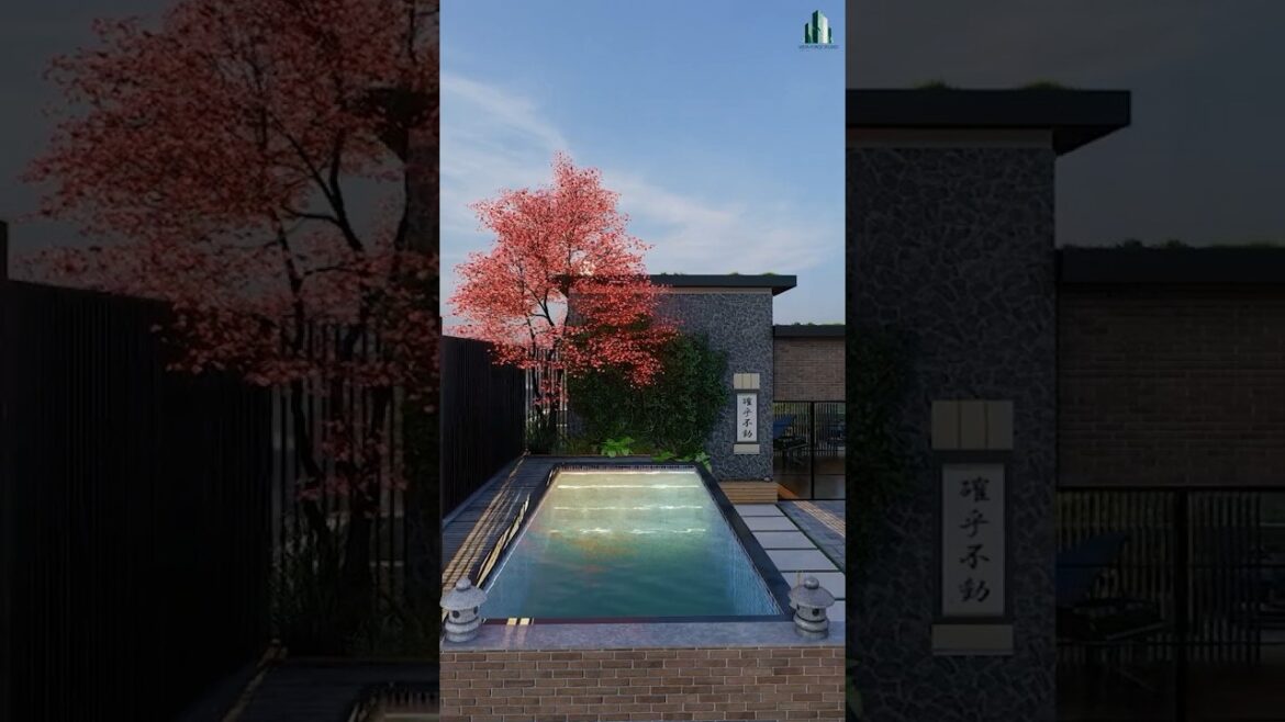 Rooftop Japanese Garden | Lumion 12.5 Realistic Render #viral #garden #architecture #design #home