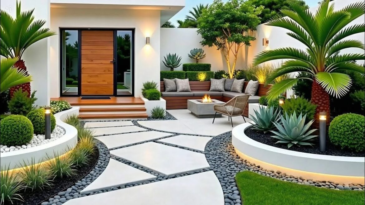 Top 100 Modern Garden Designs 2026 | Luxury Front Yard Landscaping & Fence Ideas