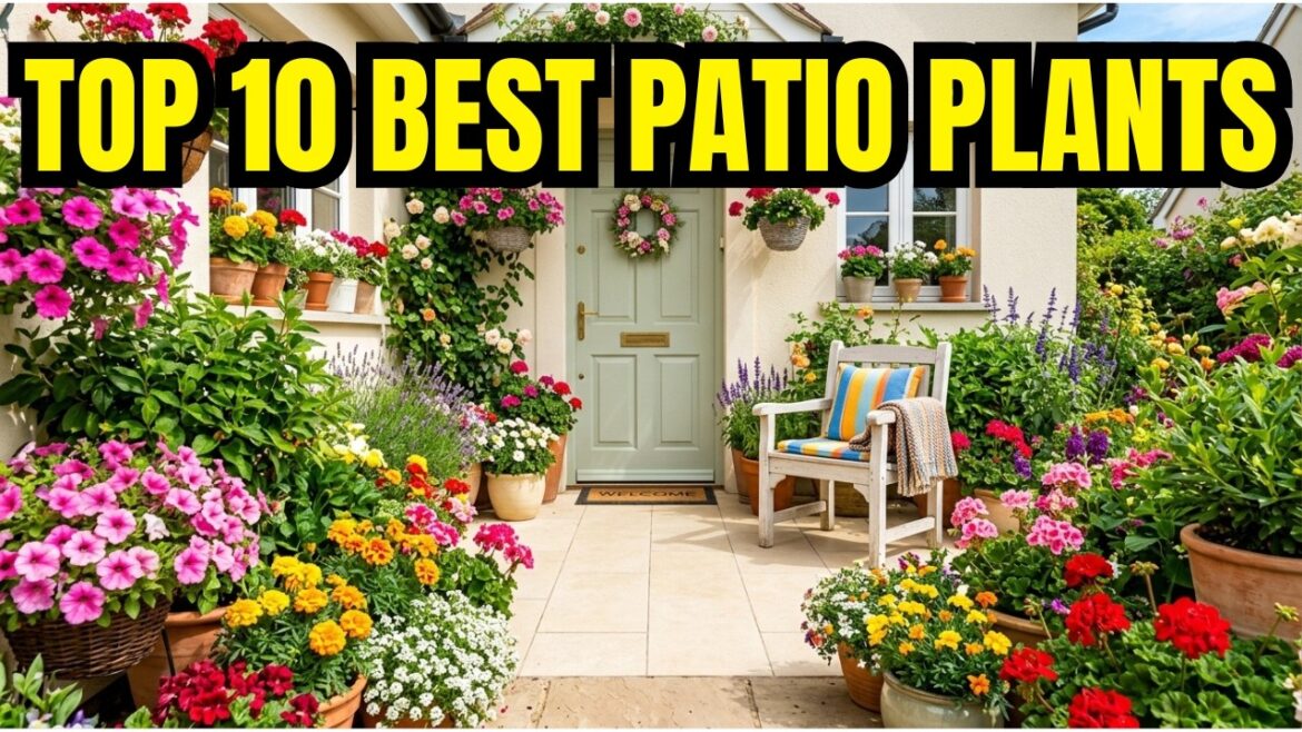 10 Best Patio Plants for Beginners 🌿 | Easy Container Garden Ideas (Grow in Pots!)