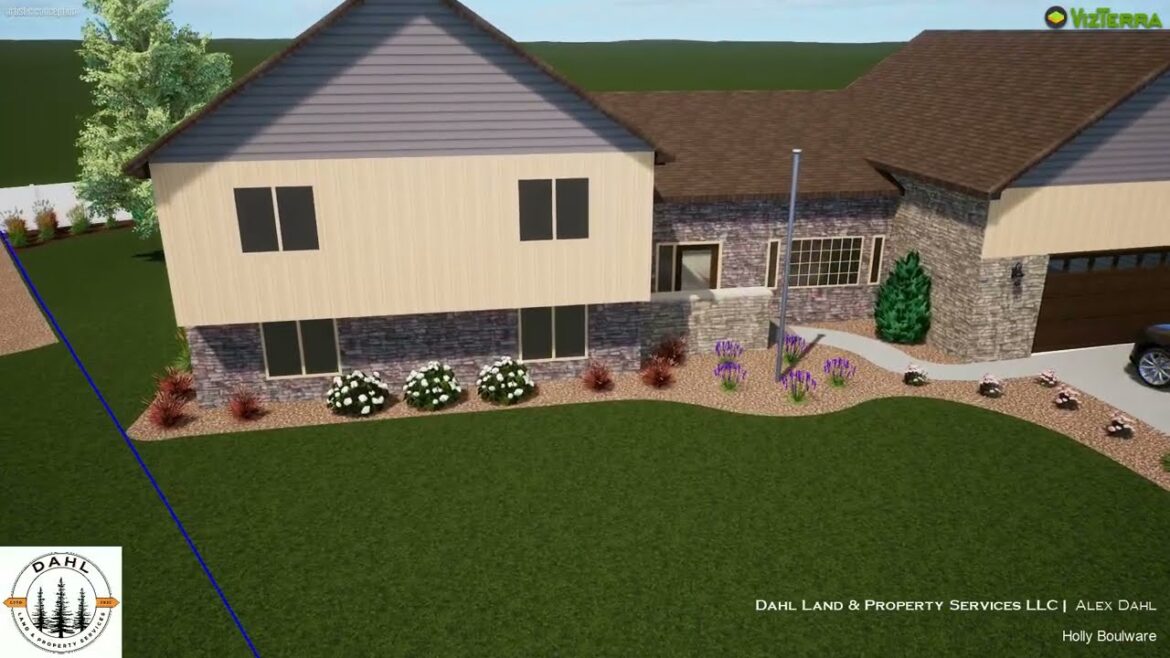 Boulware Residence - Front Yard Landscape Concept #1, Daylight - 3/18/26