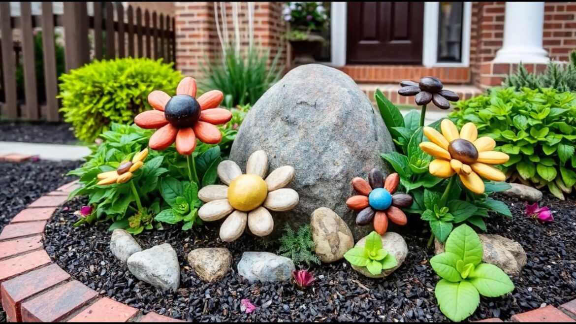 14 Pebble Stone Art Ideas (Part-I) for Stunning Front Yard’s Garden Decor