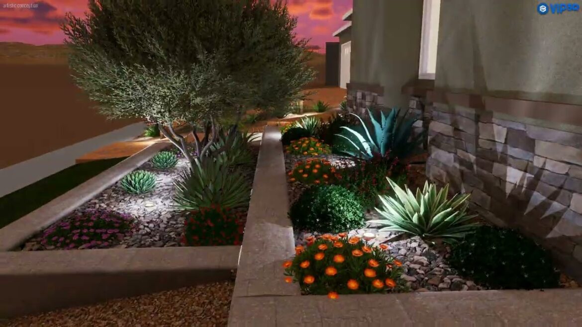 Modern Front Yard Transformation Design | Desert Landscape Ideas Modern Front Yard Transformation Design | Desert Landscape Ideas