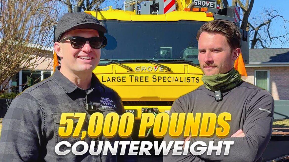 115-Ton Crane vs Giant Cottonwood Over the House! 115-Ton Crane vs Giant Cottonwood Over the House!