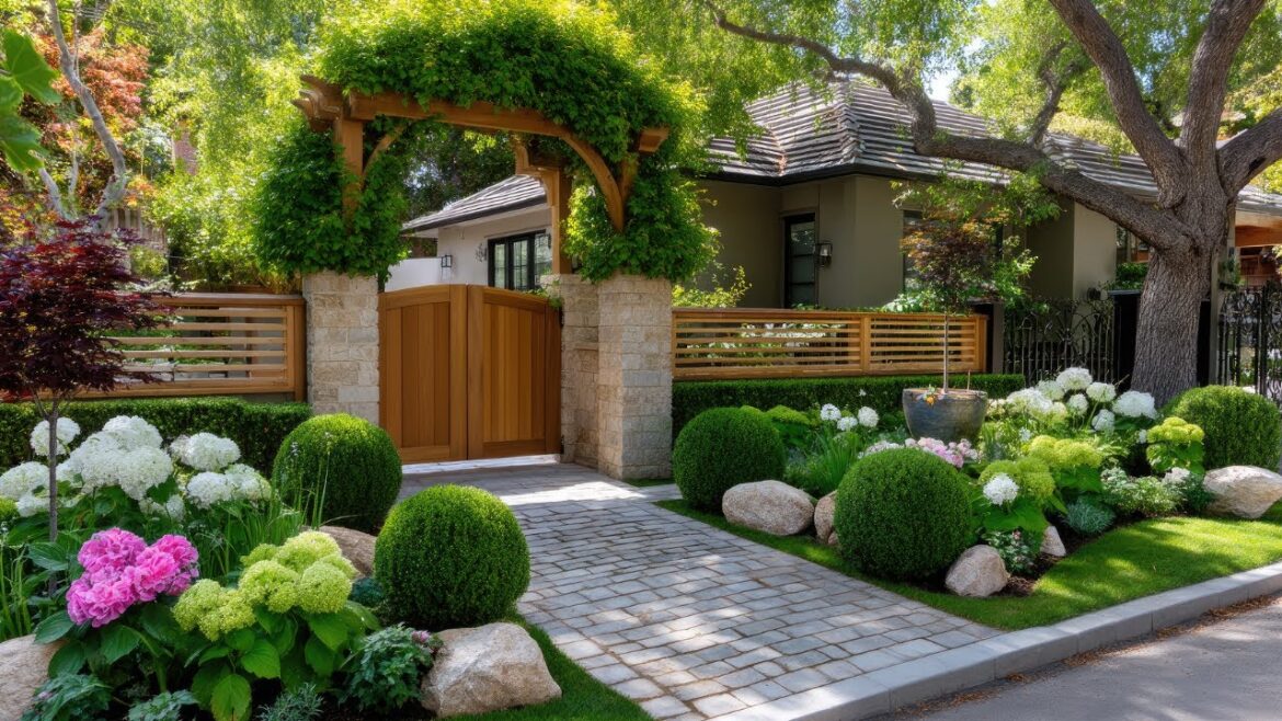 Small Front Yard Landscaping: 20+ Entryway, Garden, Gate & Arch Ideas!