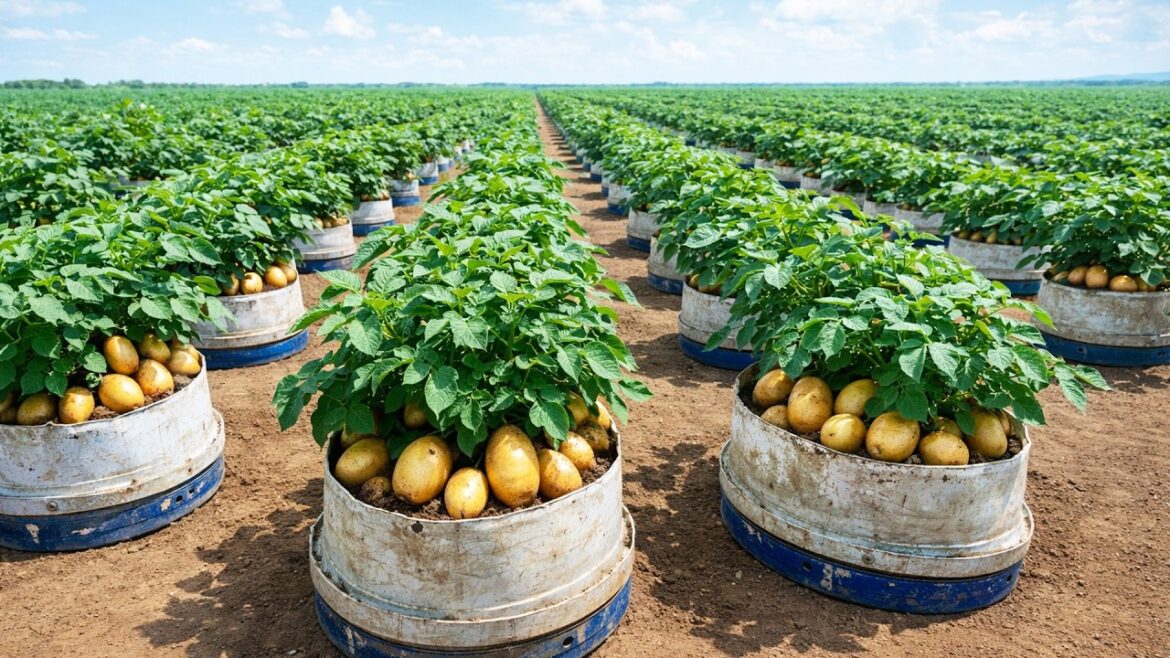 Amazing Potato Harvest From Container Gardening