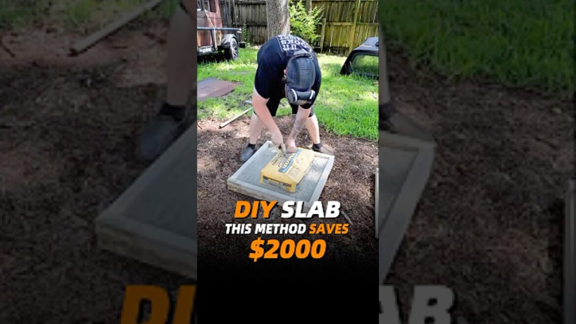 The cheapest concrete method people still argue about！#building #engineering#construction #diy#house