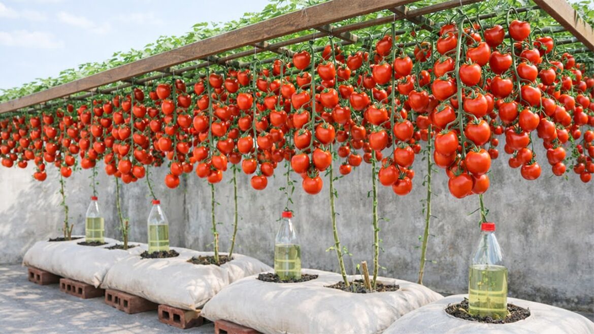 Old Bags, Big Tomatoes: A Tomato Growing Trick That Will Surprise Everyone. Old Bags, Big Tomatoes: A Tomato Growing Trick That Will Surprise Everyone.