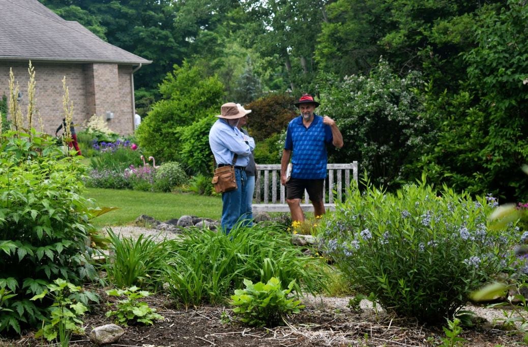 Man standing in their garden