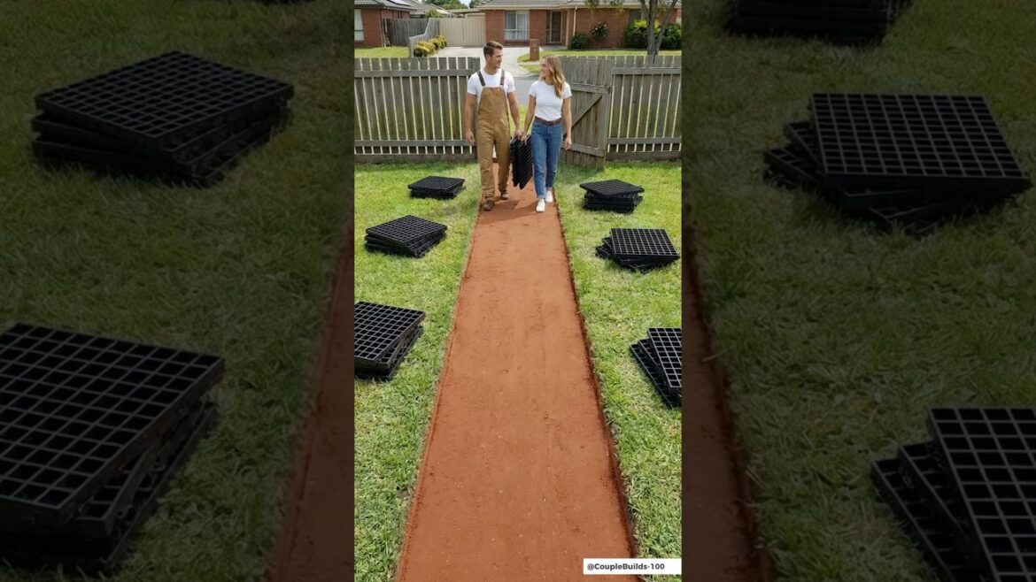 Backyard Walkway Transformation ๐๐ชจ #DIY #Landscaping #Outdoor #Shorts Backyard Walkway Transformation ๐๐ชจ #DIY #Landscaping #Outdoor #Shorts