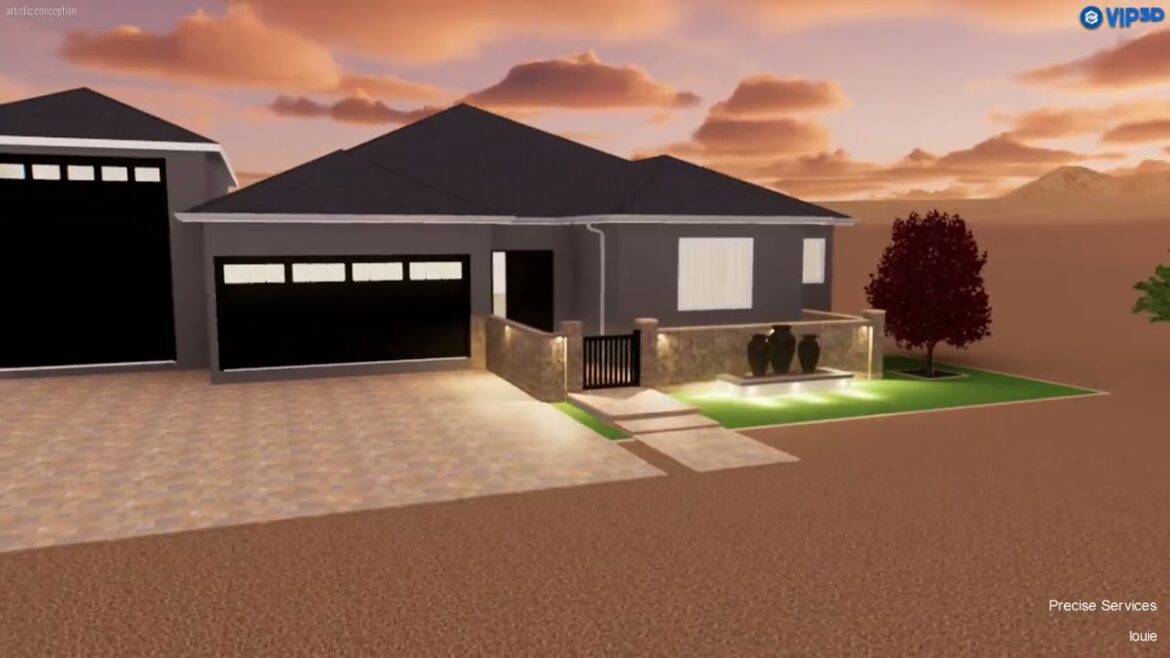 Vip3D - 3D Front Yard Landscape Design for our friend Louie and his Family!