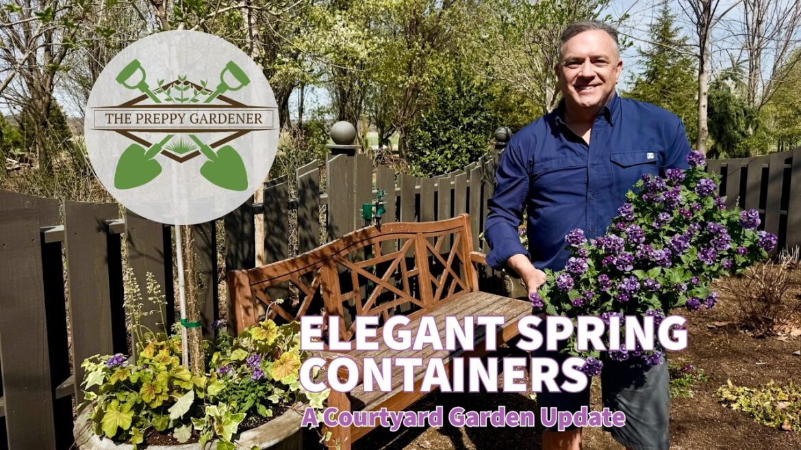 Elegant Spring Containers: A Courtyard Garden Update | The Preppy Gardener (2026)
