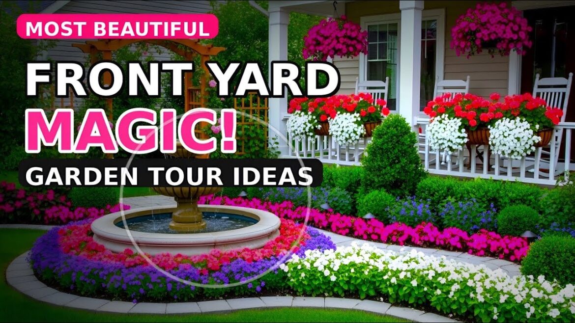 Front Yard Magic! 🌸 Most Beautiful Garden Tour Ideas