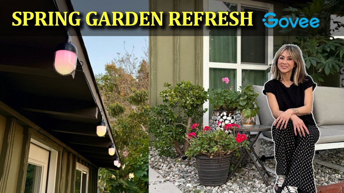 GARDEN SPRING REFRESH with Govee – Lighting that Leads Your Entire Outdoor Design | Julie Khuu