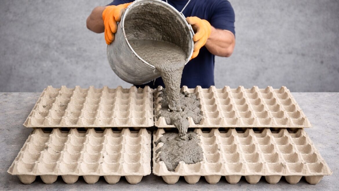 Amazing Creations from Cement and Egg Trays – Tips DIY Garden Decorations from Recycled Amazing Creations from Cement and Egg Trays - Tips DIY Garden Decorations from Recycled