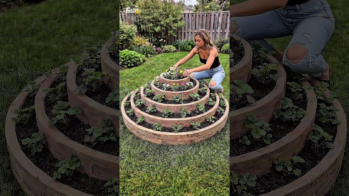 Wooden Rings + Soil = The Most Genius Backyard Garden Hack πΏ Wooden Rings + Soil = The Most Genius Backyard Garden Hack πΏ