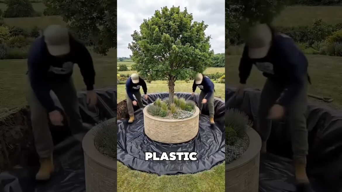 The tree died because of the construction they built !