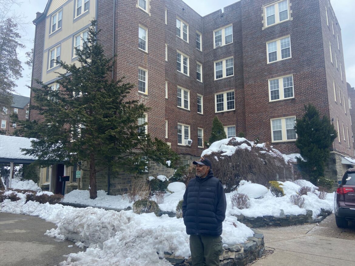 Dennis Scott and fellow tenants are suing the property owner of Upsal Garden Apartments in Mt. Airy.