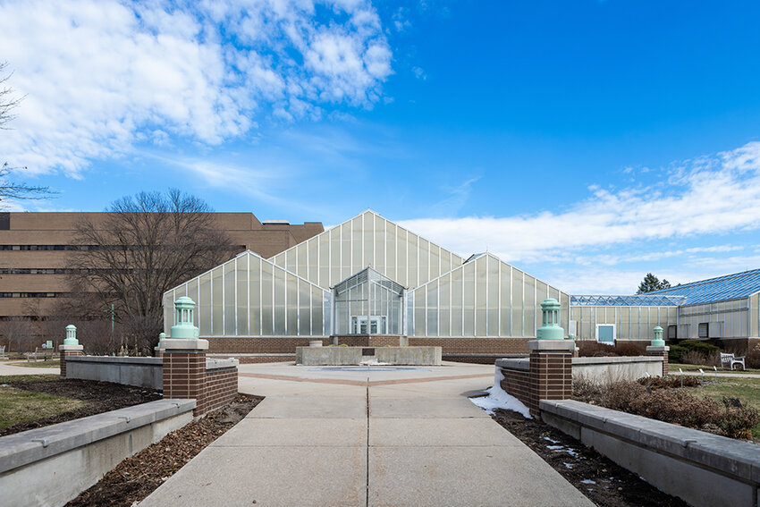 Michigan State University Department of Horticulture greenhouses.