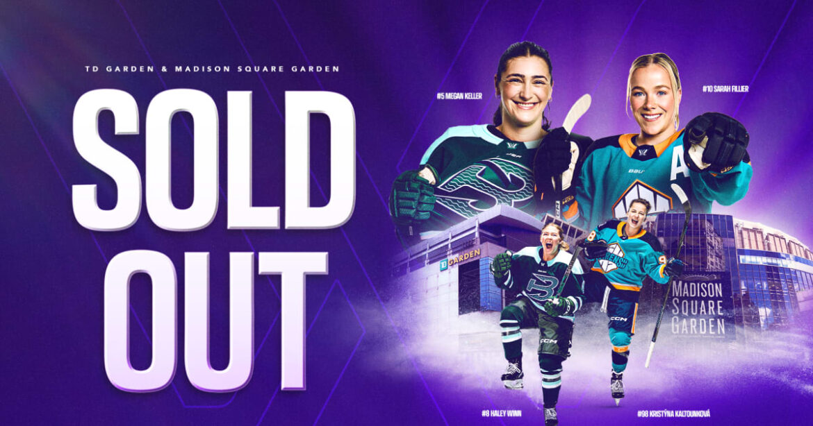 PWHL TEAMS SELL OUT BOTH MADISON SQUARE GARDEN AND TD GARDEN | PWHL