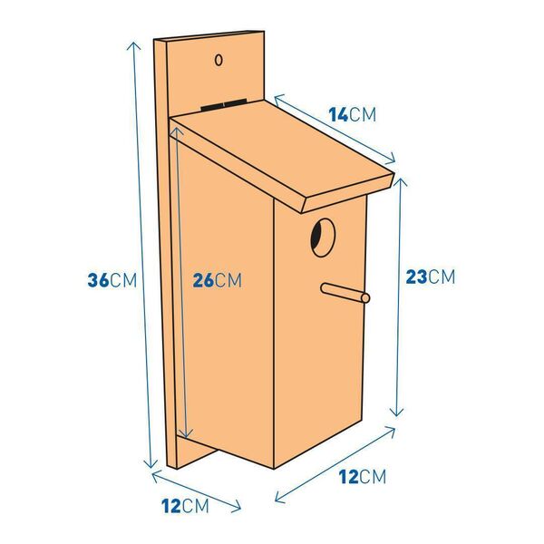 A simple design for a nest box.
