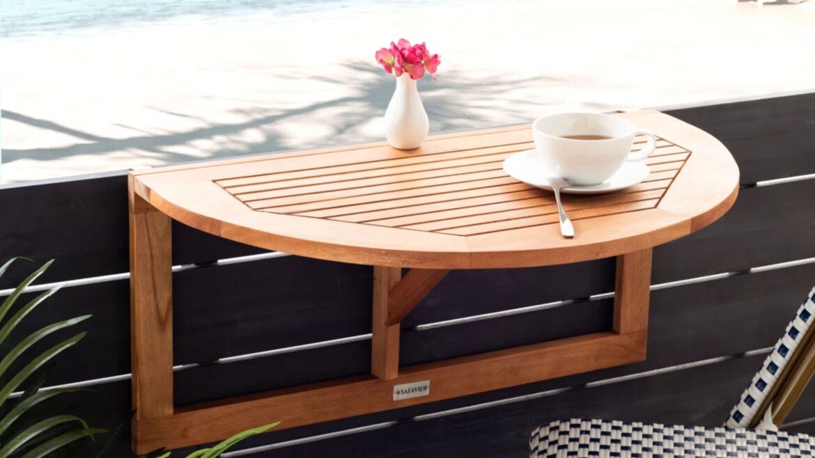 This Fold-Down ‘Balcony Table' Might Replace Your Bistro Set