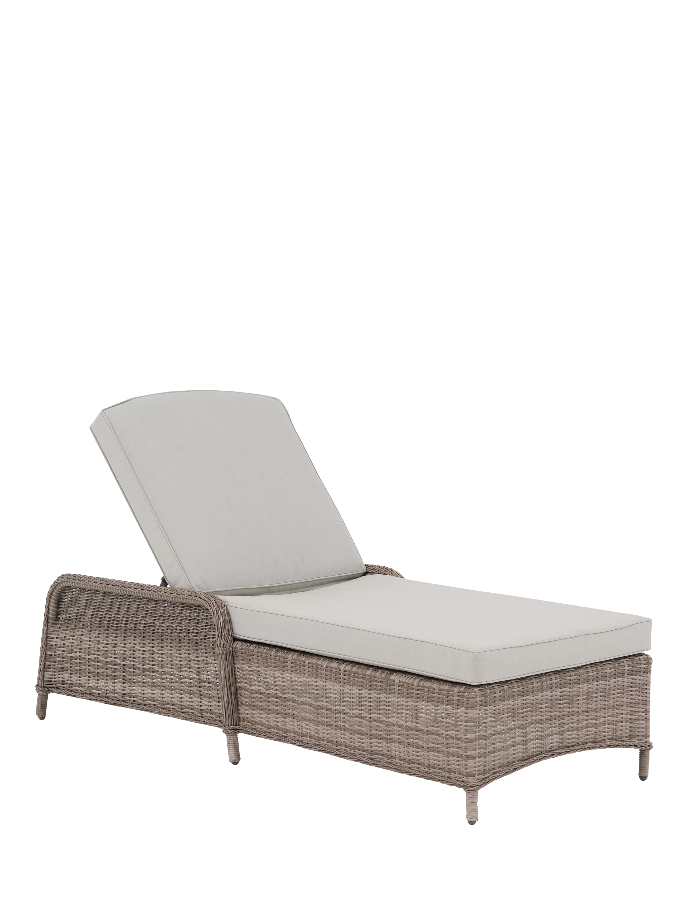 John Lewis Rye Woven Rattan Garden Sun Lounger