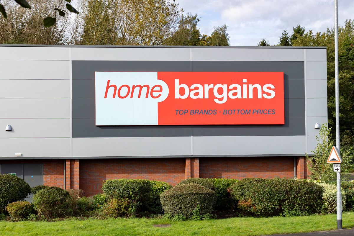 Hanley-Stoke-on-Trent, Staffordshire-United Kingdom October, 02 , 2023  Front of a Home Bargains discount shop