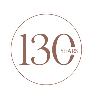 celebratory badge indicating 130 years