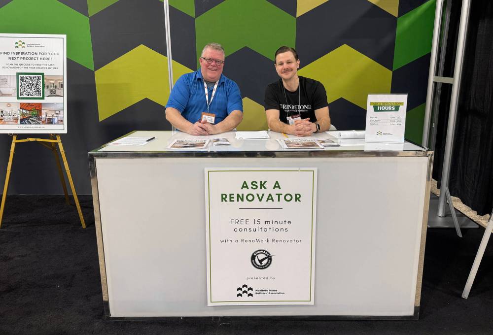 MHBA photo
                                The MHBA will again be on site with its ‘Ask a Renovator’ booth at the Winnipeg Home and Garden Show next month, where professional renovators can provide you a free 15-minute consultation to help steer you in the right direction on a home project.